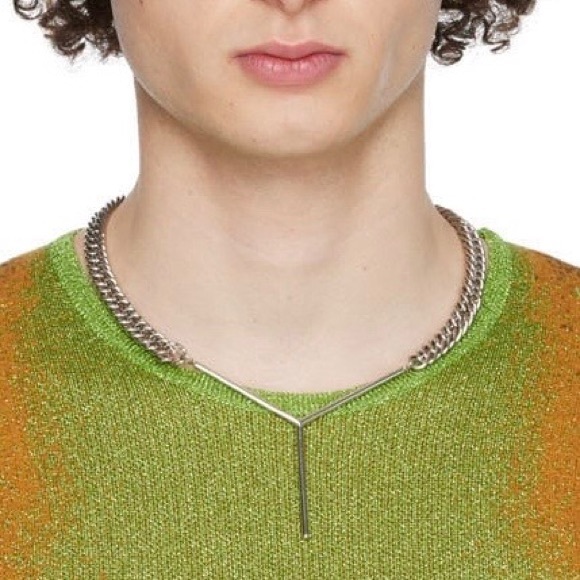 Y/Project Silver Maxi Y Necklace - Picture 2 of 5